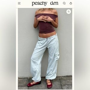 Peachy Den mimi cargo pants